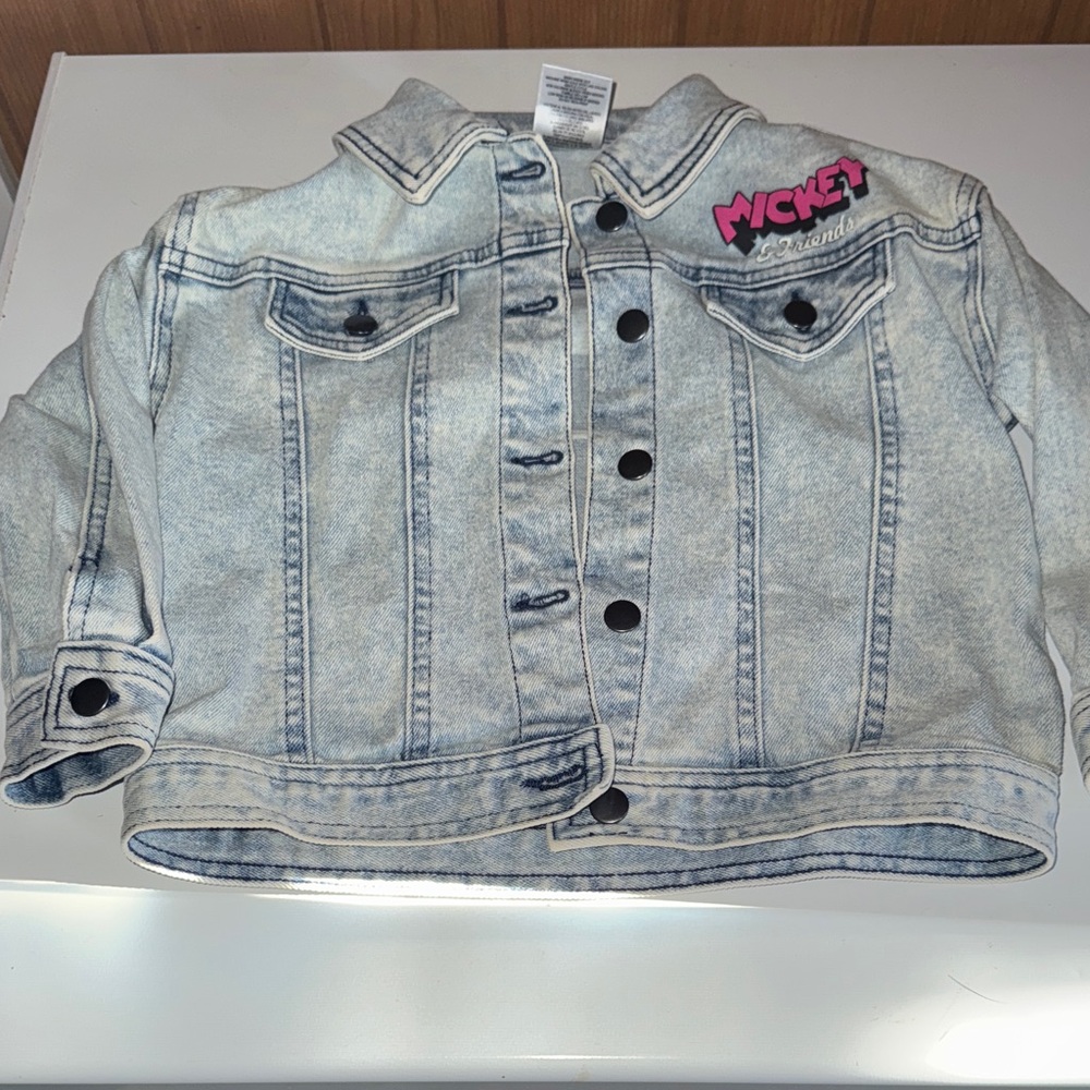 Disney Mickey Jean Jacket - Light Blue and Pink